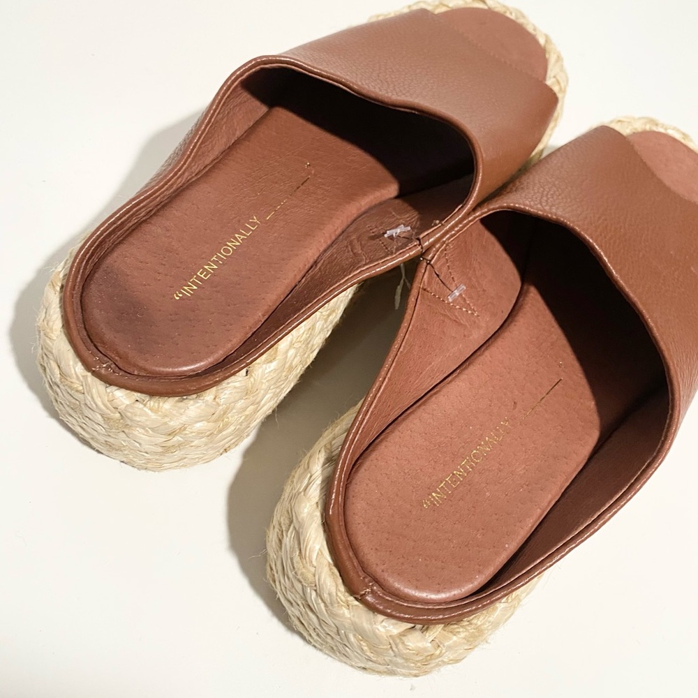 INTENTIONALLY BLANK hightide espadrille platform in terracotta‎ Size 7 - Picture 6 of 9